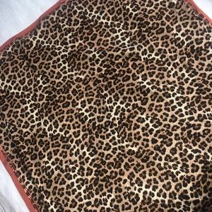 Cheetah print scarf.